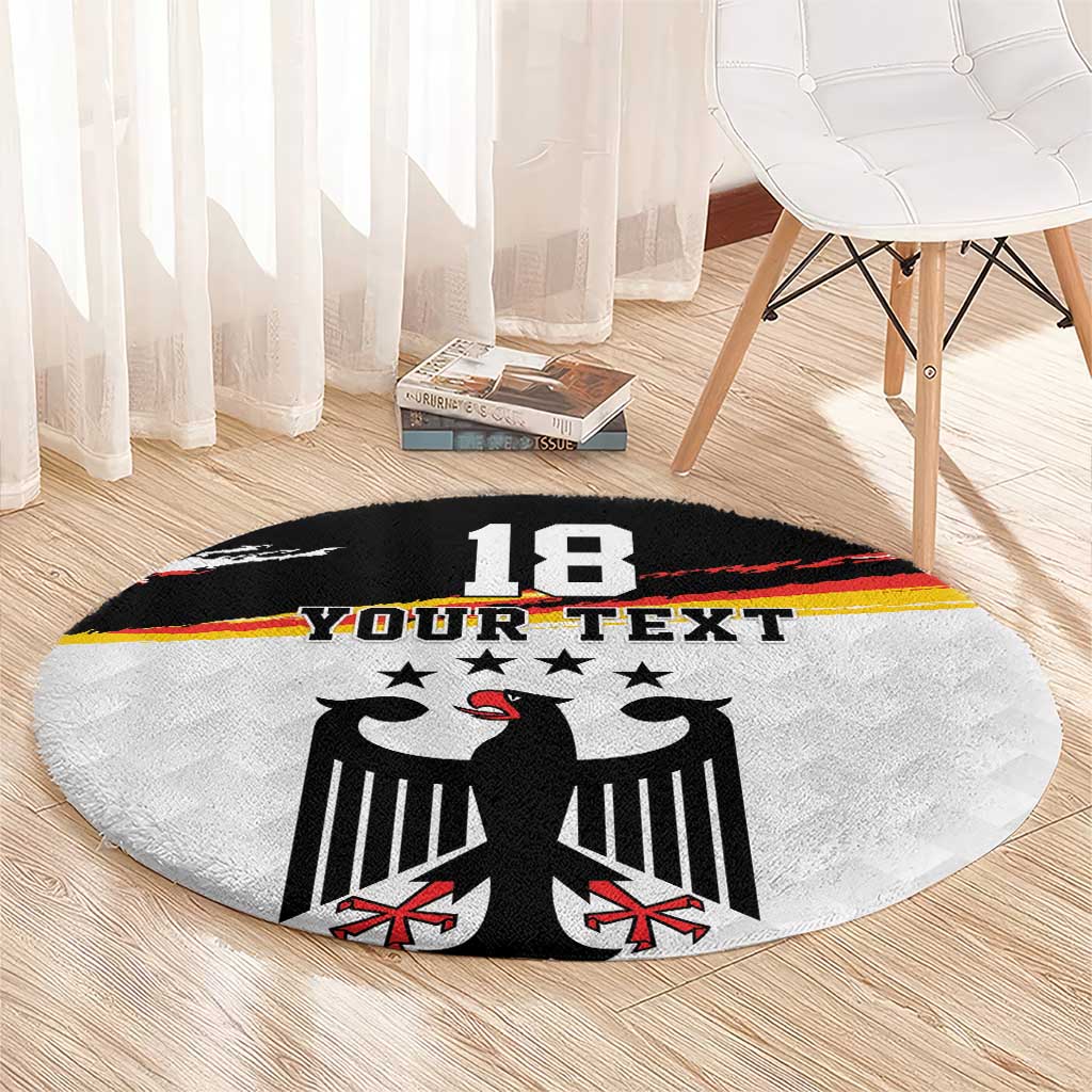 Custom Germany Football Round Carpet Come On DFB-Team