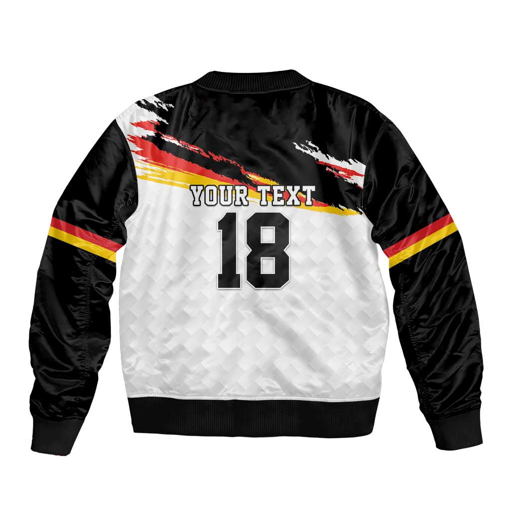 Custom Germany Football Sleeve Zip Bomber Jacket Come On DFB-Team