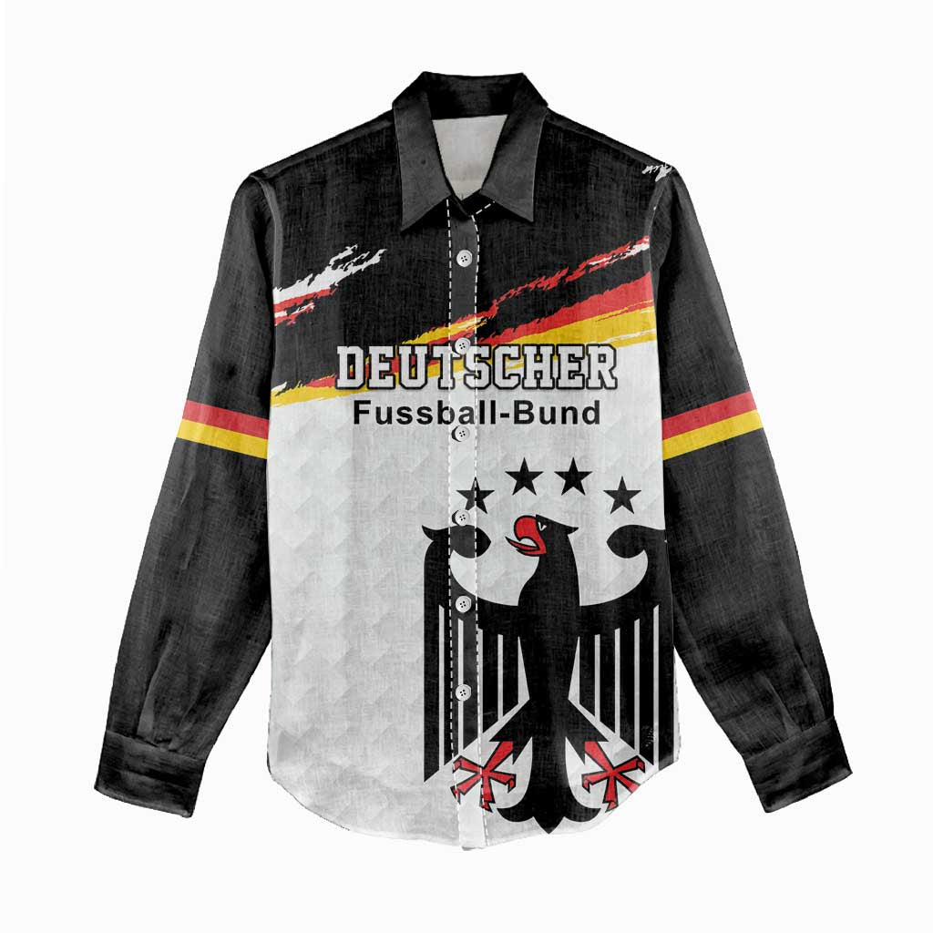 Custom Germany Football Women Casual Shirt Come On DFB-Team