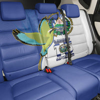 El Salvador Independence Day Back Car Seat Cover Dios Union Libertad - Wonder Print Shop