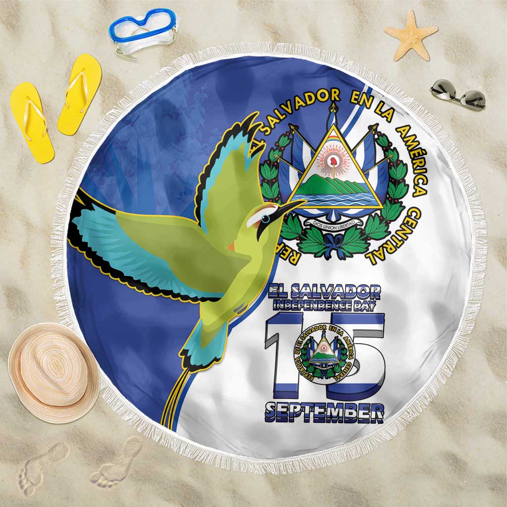El Salvador Independence Day Beach Blanket Dios Union Libertad - Wonder Print Shop