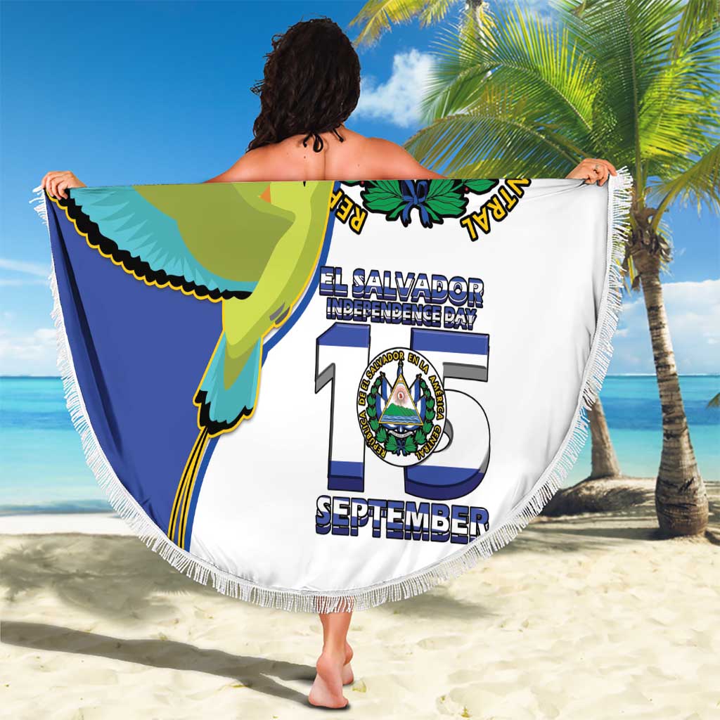 El Salvador Independence Day Beach Blanket Dios Union Libertad - Wonder Print Shop