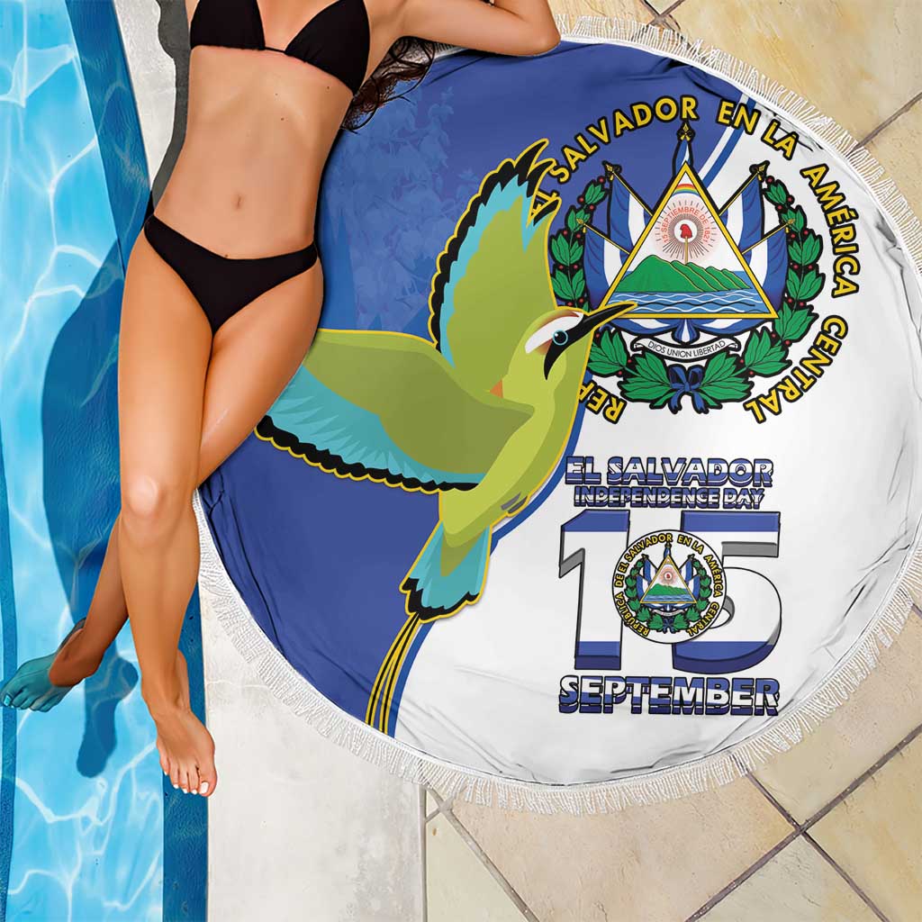 El Salvador Independence Day Beach Blanket Dios Union Libertad - Wonder Print Shop