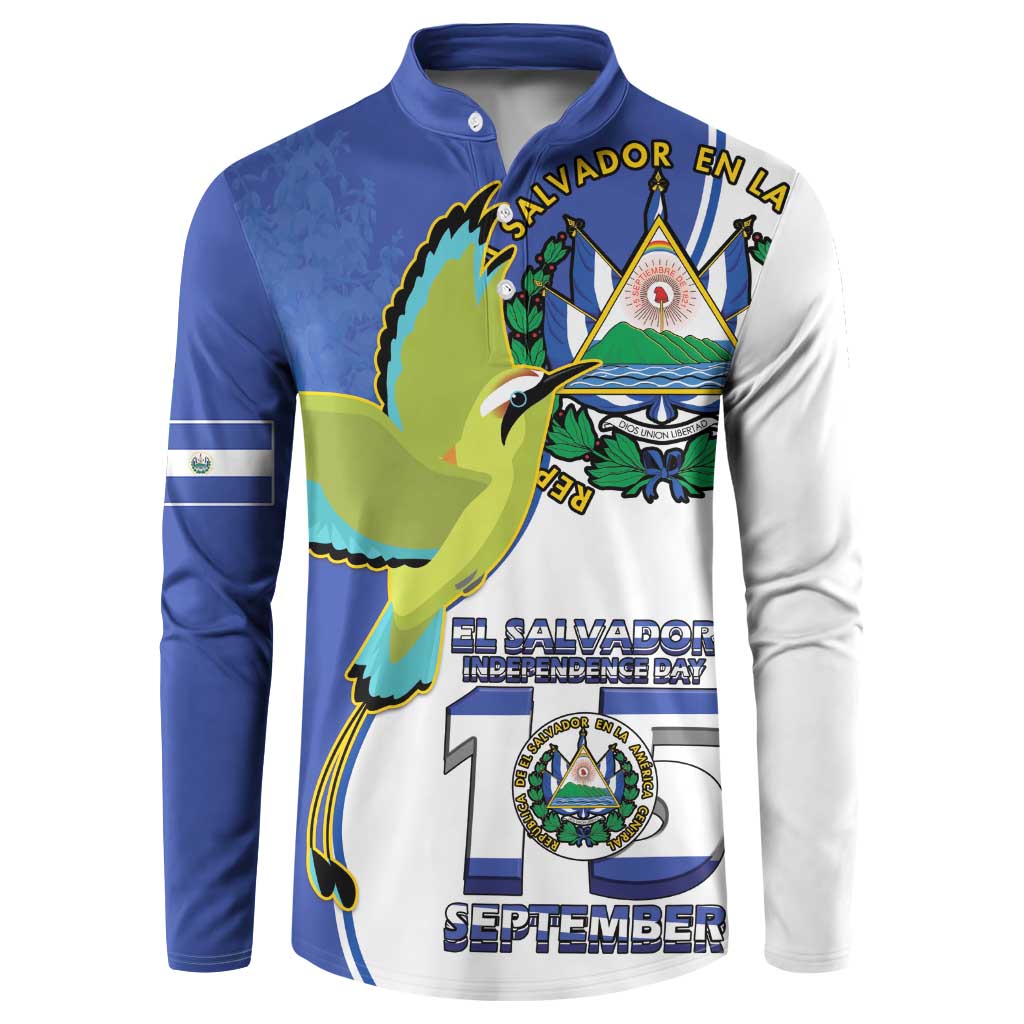 El Salvador Independence Day Button Sweatshirt Dios Union Libertad - Wonder Print Shop