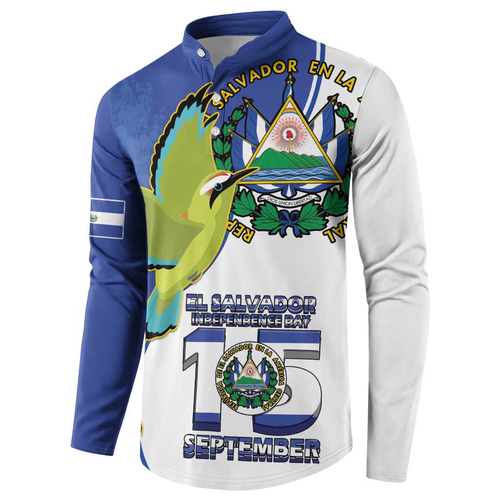 El Salvador Independence Day Button Sweatshirt Dios Union Libertad - Wonder Print Shop