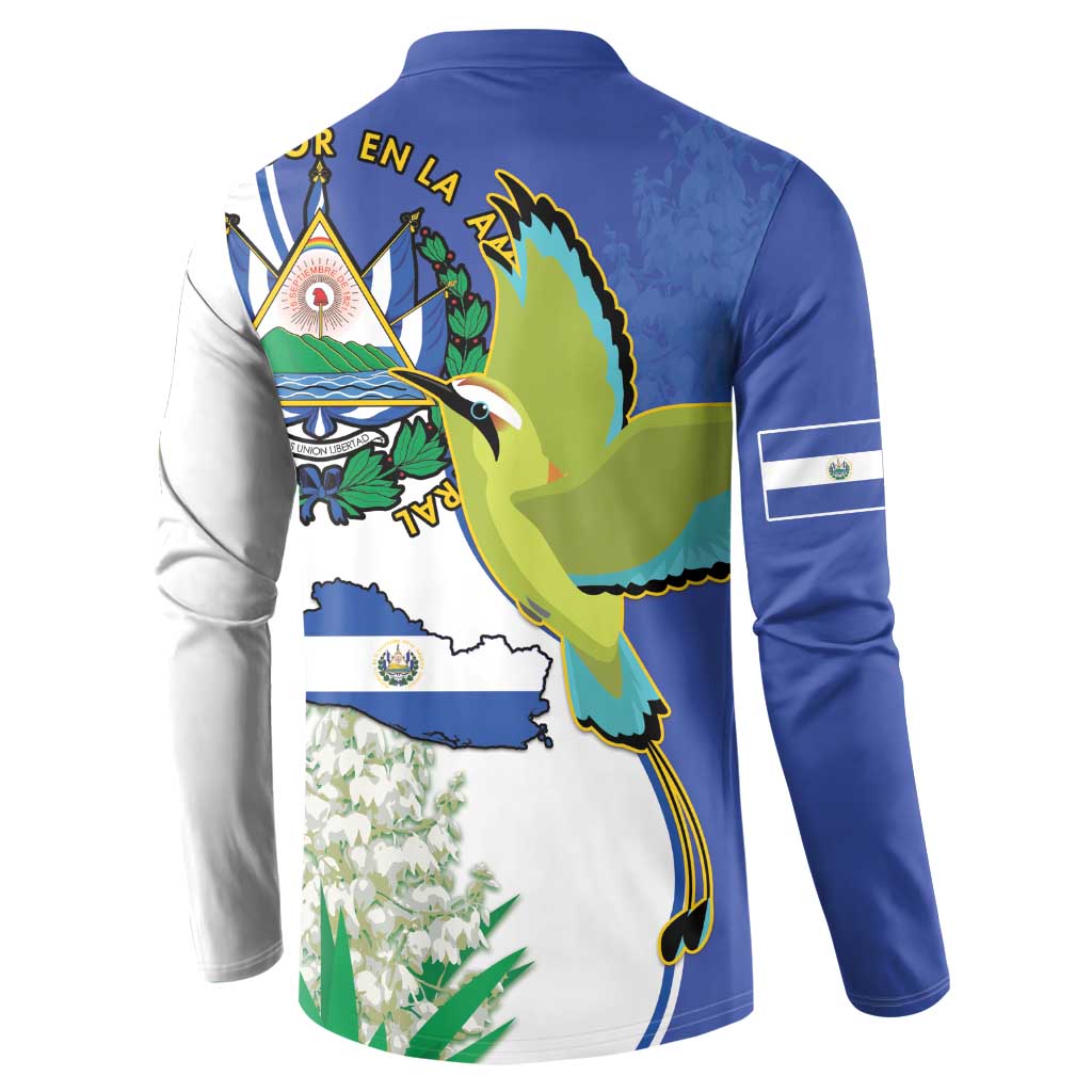 El Salvador Independence Day Button Sweatshirt Dios Union Libertad - Wonder Print Shop