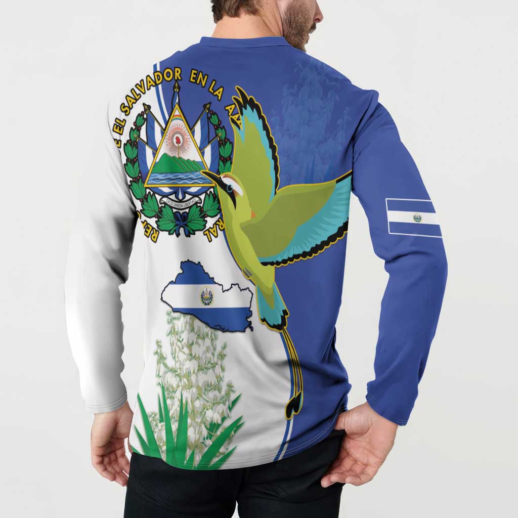 El Salvador Independence Day Button Sweatshirt Dios Union Libertad - Wonder Print Shop