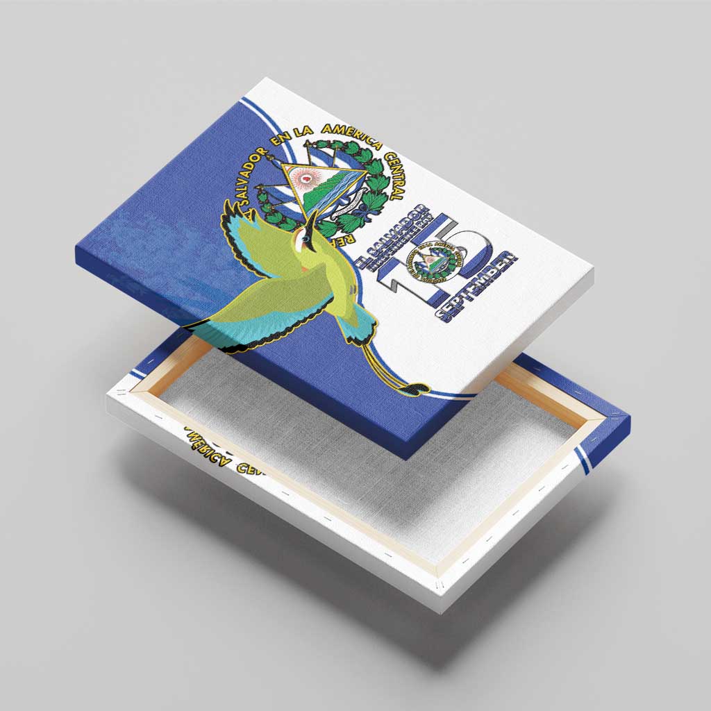 El Salvador Independence Day Canvas Wall Art Dios Union Libertad - Wonder Print Shop