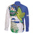 El Salvador Independence Day Family Matching Off The Shoulder Long Sleeve Dress and Hawaiian Shirt Dios Union Libertad - Wonder Print Shop