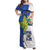 El Salvador Independence Day Family Matching Off Shoulder Maxi Dress and Hawaiian Shirt Dios Union Libertad - Wonder Print Shop