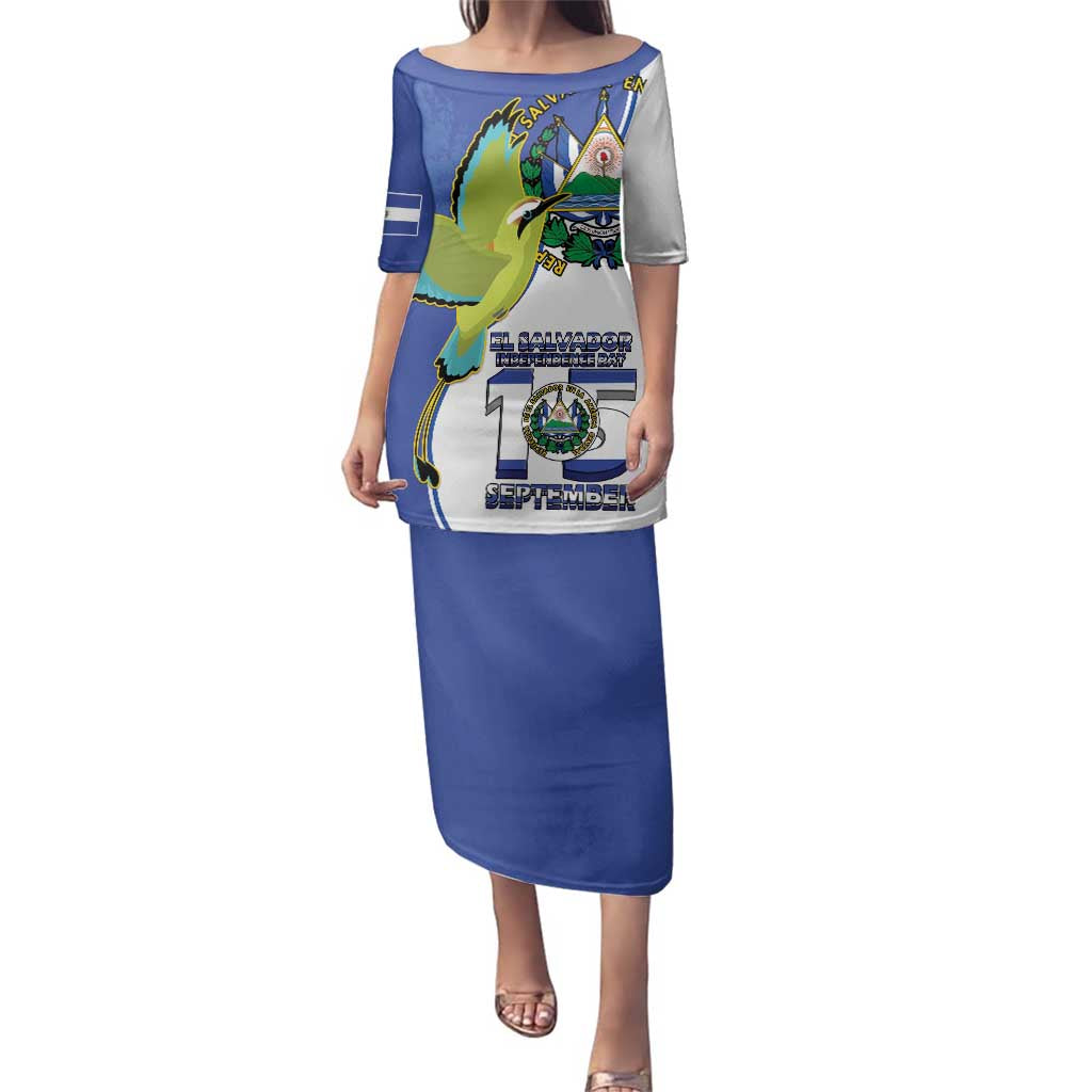 El Salvador Independence Day Family Matching Puletasi and Hawaiian Shirt Dios Union Libertad - Wonder Print Shop