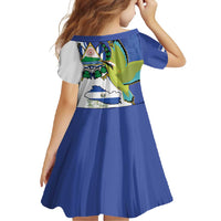 El Salvador Independence Day Family Matching Short Sleeve Bodycon Dress and Hawaiian Shirt Dios Union Libertad - Wonder Print Shop