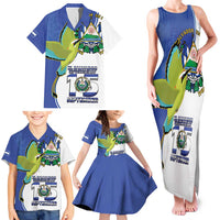 El Salvador Independence Day Family Matching Tank Maxi Dress and Hawaiian Shirt Dios Union Libertad - Wonder Print Shop