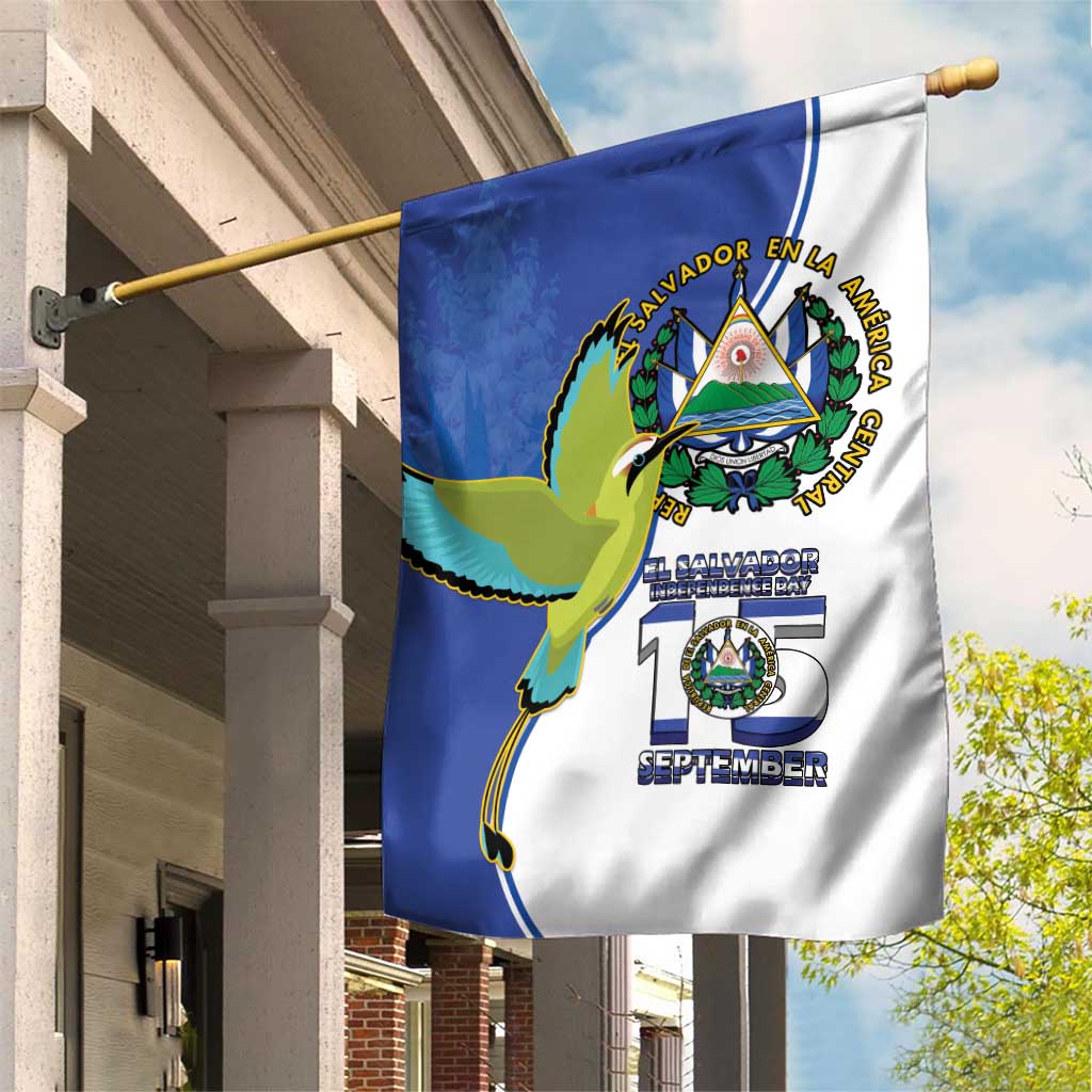 El Salvador Independence Day Garden Flag Dios Union Libertad - Wonder Print Shop