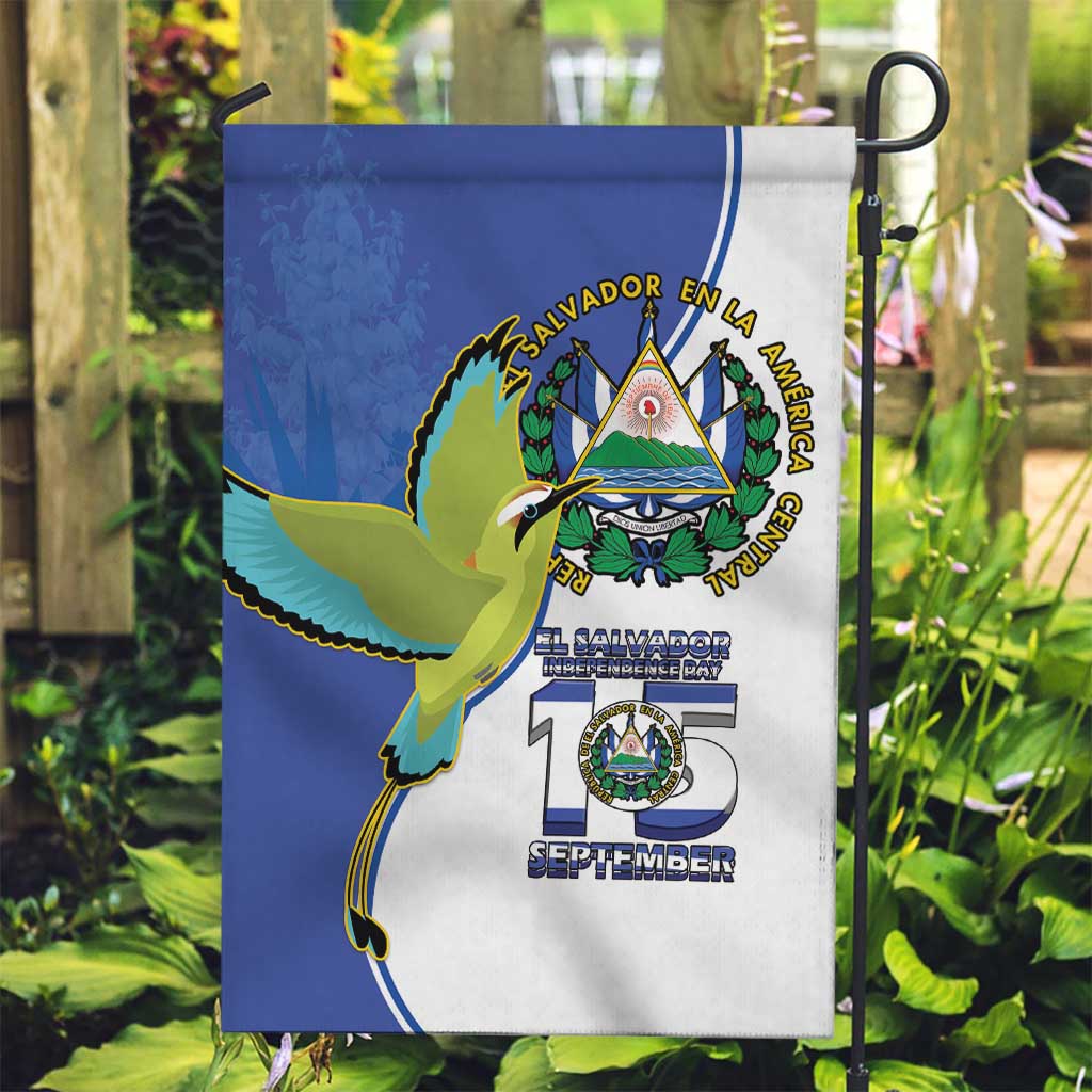 El Salvador Independence Day Garden Flag Dios Union Libertad - Wonder Print Shop