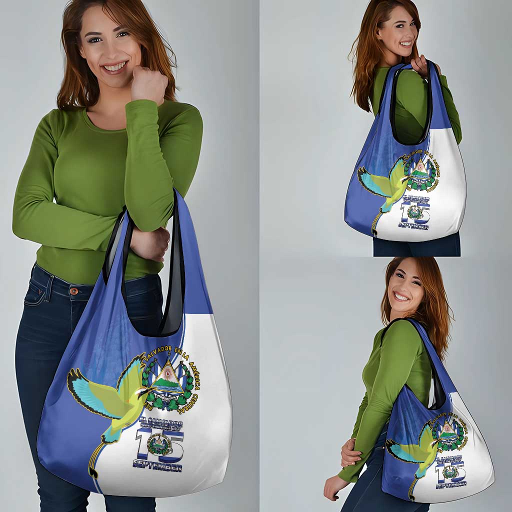 El Salvador Independence Day Grocery Bag Dios Union Libertad - Wonder Print Shop