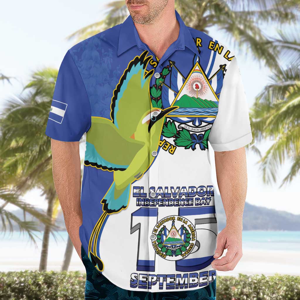 El Salvador Independence Day Hawaiian Shirt Dios Union Libertad - Wonder Print Shop