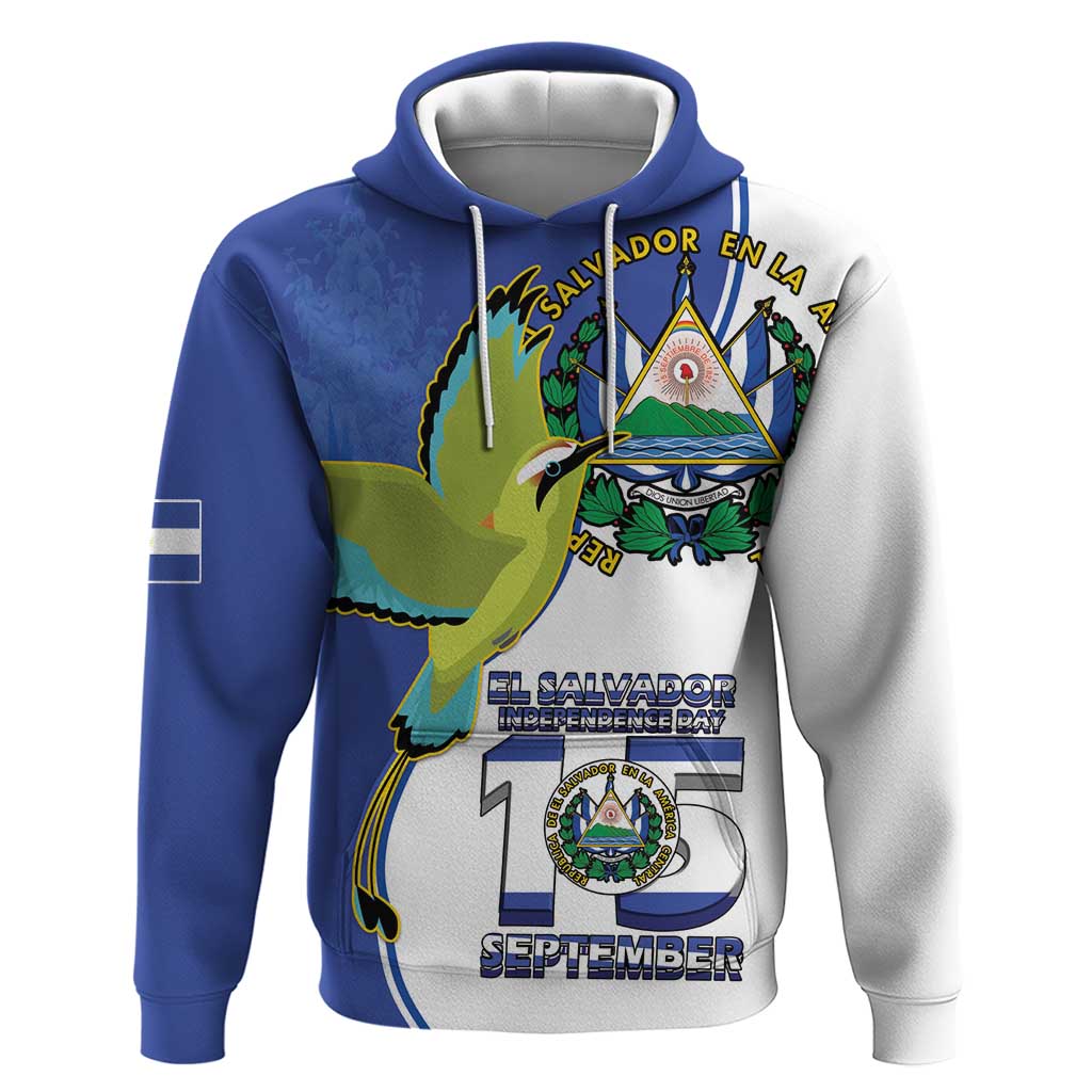 El Salvador Independence Day Hoodie Dios Union Libertad - Wonder Print Shop