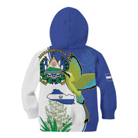 El Salvador Independence Day Kid Hoodie Dios Union Libertad - Wonder Print Shop