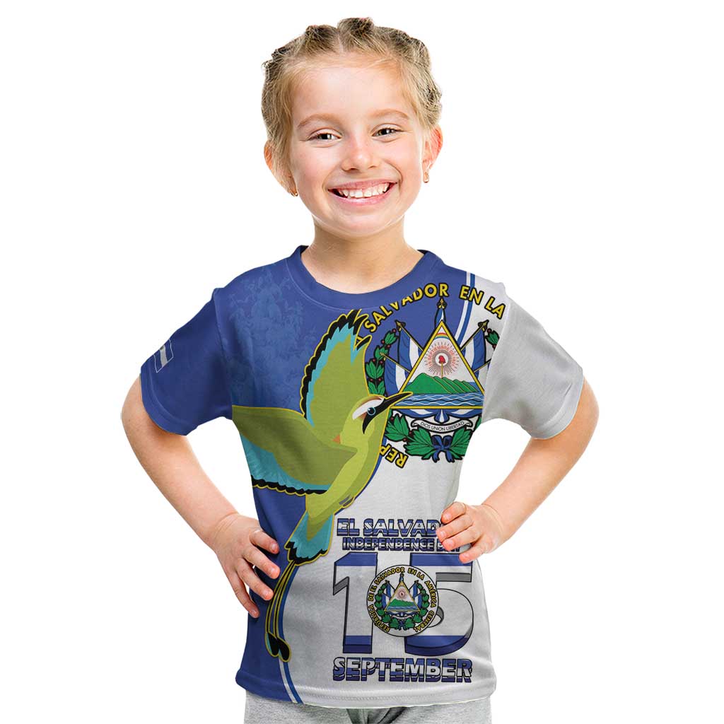 El Salvador Independence Day Kid T Shirt Dios Union Libertad - Wonder Print Shop