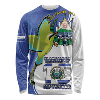 El Salvador Independence Day Long Sleeve Shirt Dios Union Libertad - Wonder Print Shop
