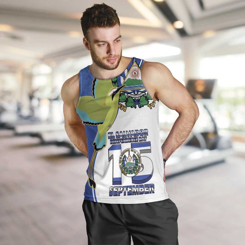 El Salvador Independence Day Men Tank Top Dios Union Libertad - Wonder Print Shop