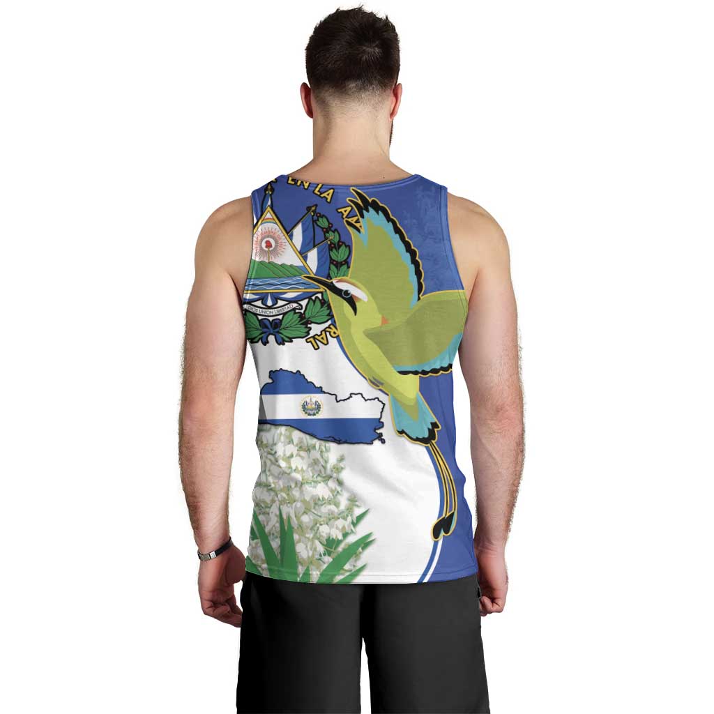 El Salvador Independence Day Men Tank Top Dios Union Libertad - Wonder Print Shop