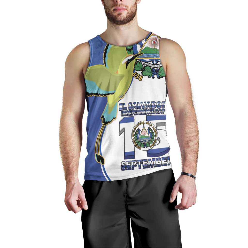 El Salvador Independence Day Men Tank Top Dios Union Libertad - Wonder Print Shop