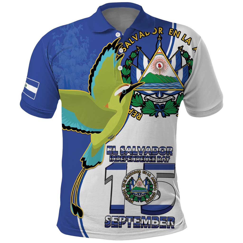 El Salvador Independence Day Polo Shirt Dios Union Libertad - Wonder Print Shop