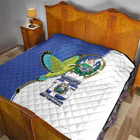 El Salvador Independence Day Quilt Dios Union Libertad - Wonder Print Shop
