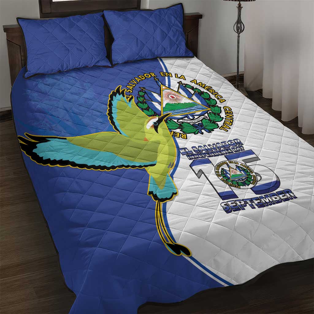 El Salvador Independence Day Quilt Bed Set Dios Union Libertad - Wonder Print Shop