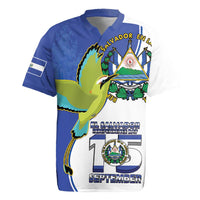 El Salvador Independence Day Rugby Jersey Dios Union Libertad - Wonder Print Shop