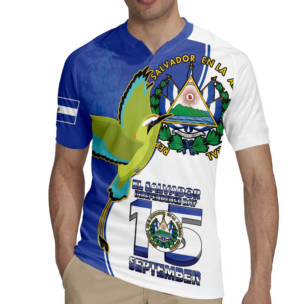 El Salvador Independence Day Rugby Jersey Dios Union Libertad - Wonder Print Shop