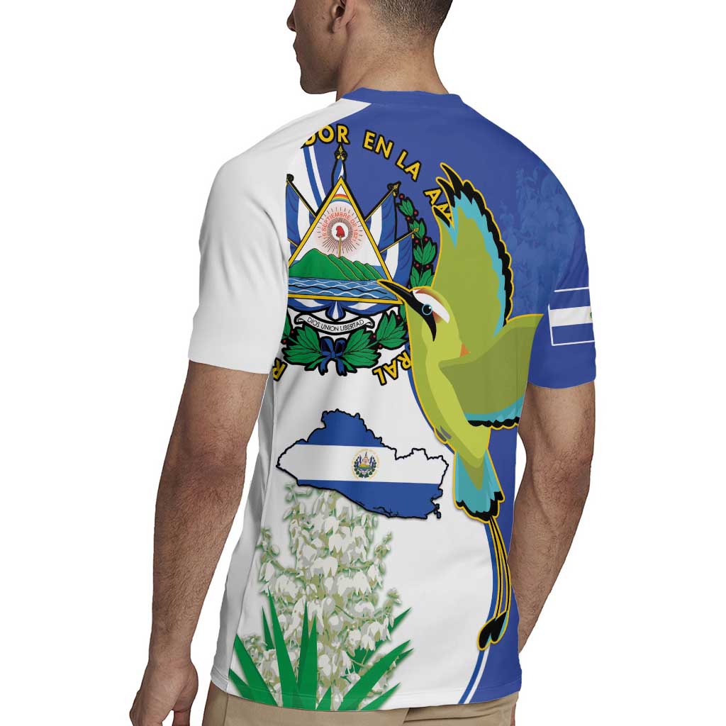 El Salvador Independence Day Rugby Jersey Dios Union Libertad - Wonder Print Shop