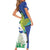 El Salvador Independence Day Short Sleeve Bodycon Dress Dios Union Libertad - Wonder Print Shop