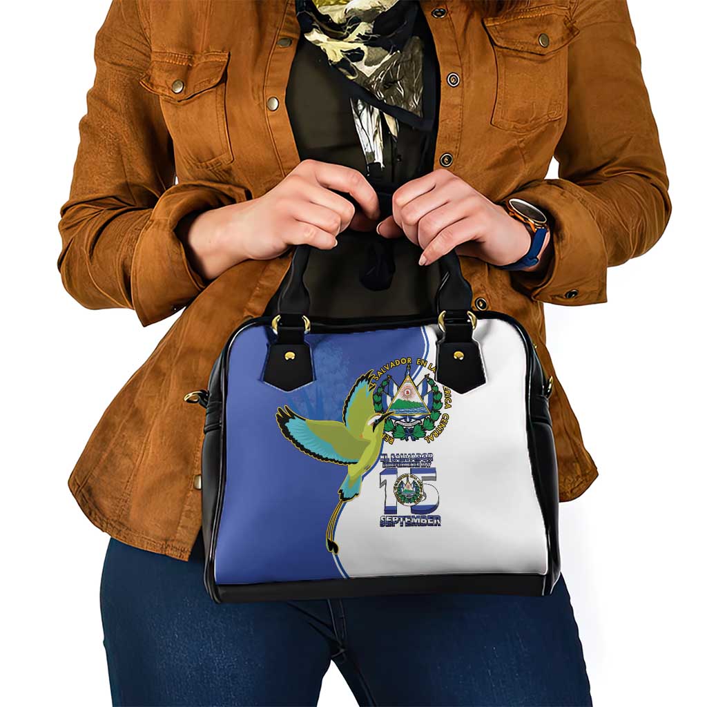 El Salvador Independence Day Shoulder Handbag Dios Union Libertad - Wonder Print Shop