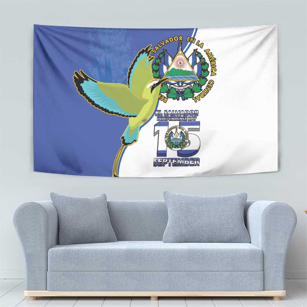 El Salvador Independence Day Tapestry Dios Union Libertad - Wonder Print Shop