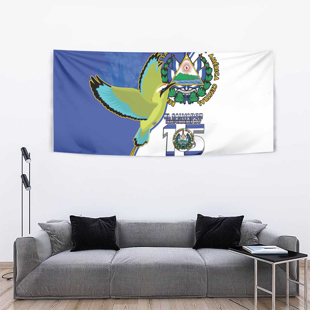 El Salvador Independence Day Tapestry Dios Union Libertad - Wonder Print Shop