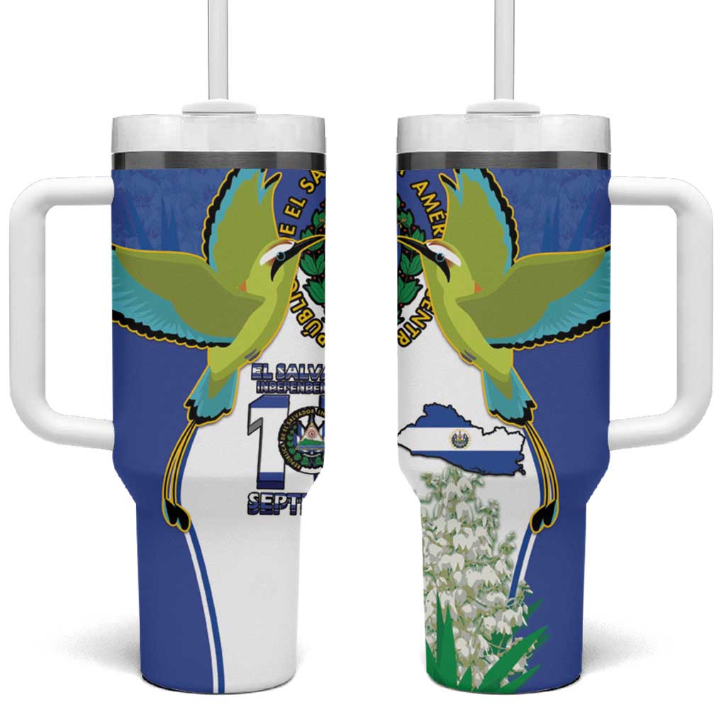 El Salvador Independence Day Tumbler With Handle Dios Union Libertad - Wonder Print Shop