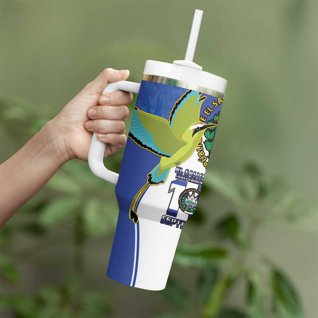 El Salvador Independence Day Tumbler With Handle Dios Union Libertad - Wonder Print Shop