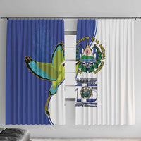 El Salvador Independence Day Window Curtain Dios Union Libertad - Wonder Print Shop