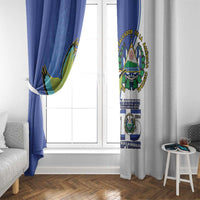 El Salvador Independence Day Window Curtain Dios Union Libertad - Wonder Print Shop