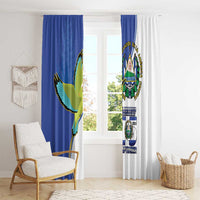 El Salvador Independence Day Window Curtain Dios Union Libertad - Wonder Print Shop