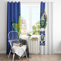 El Salvador Independence Day Window Curtain Dios Union Libertad - Wonder Print Shop