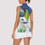 El Salvador Independence Day Women Sleeveless Polo Shirt Dios Union Libertad - Wonder Print Shop