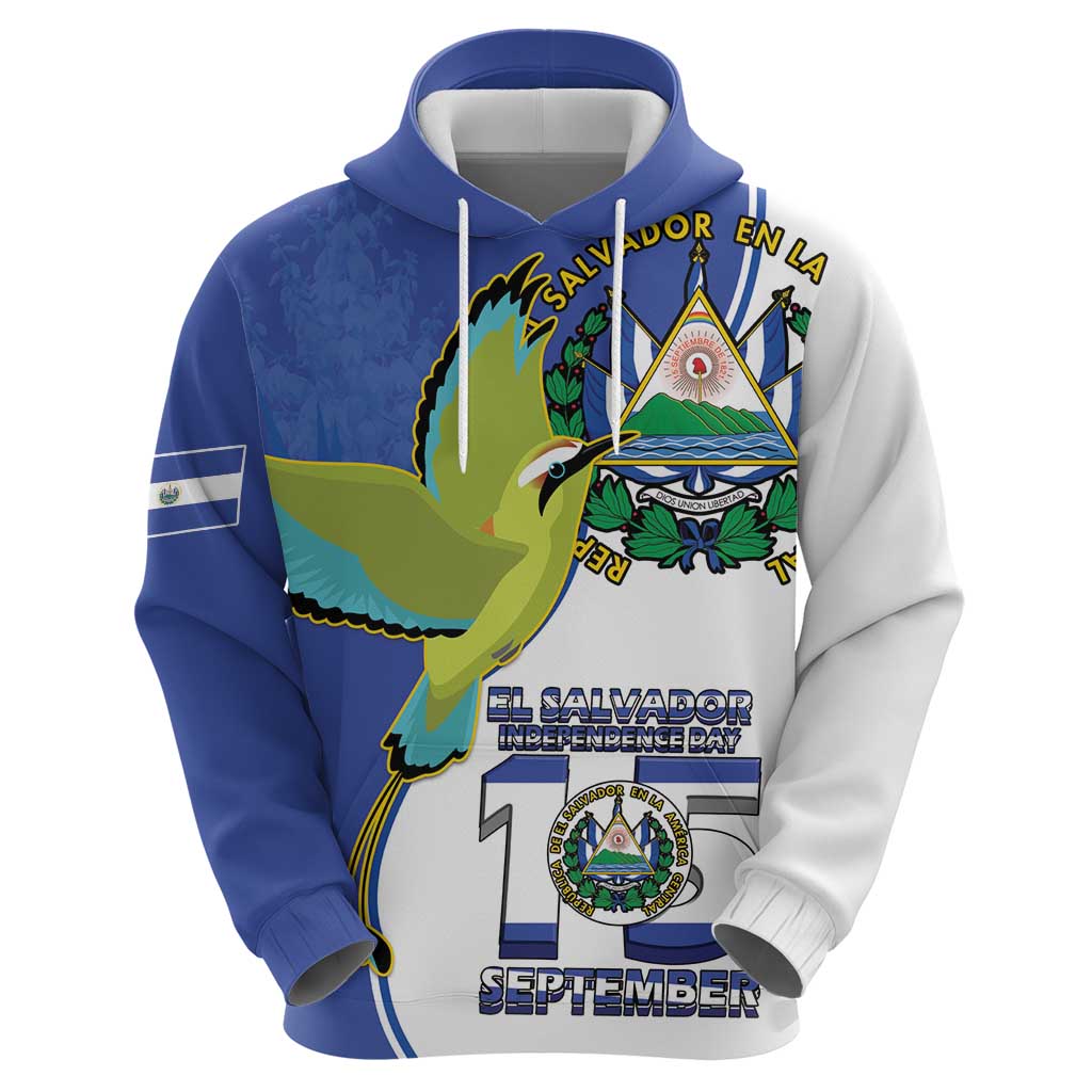 El Salvador Independence Day Zip Hoodie Dios Union Libertad - Wonder Print Shop