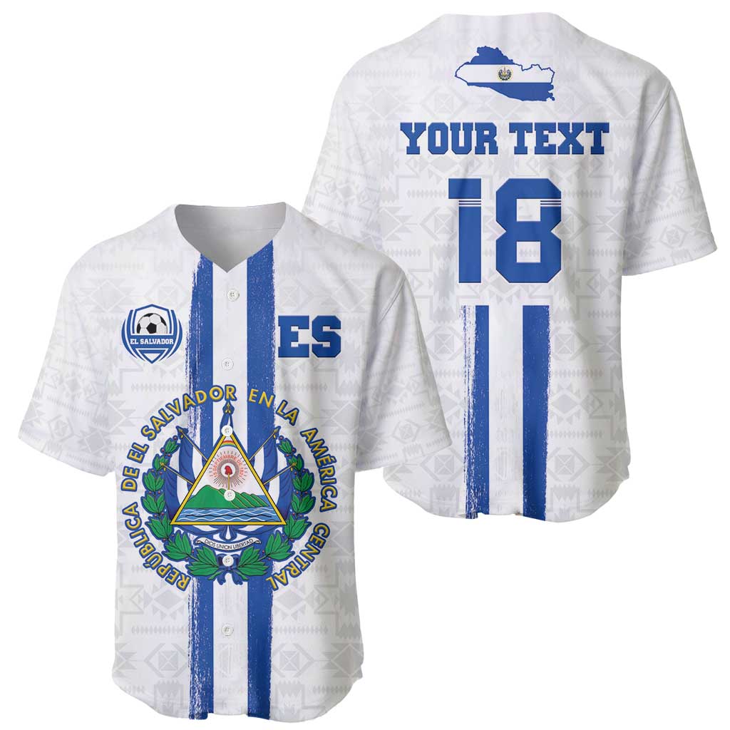 Custom El Salvador Football Baseball Jersey La Selecta Sporty Style - Wonder Print Shop
