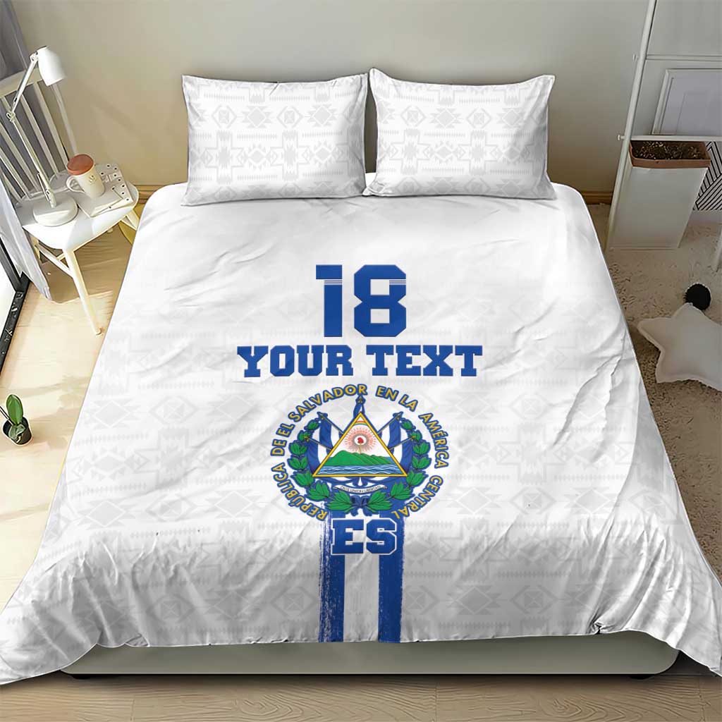 Custom El Salvador Football Bedding Set La Selecta Sporty Style - Wonder Print Shop