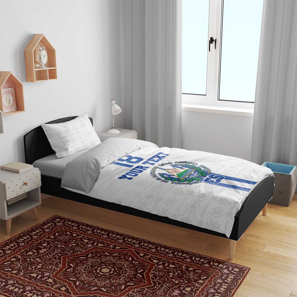 Custom El Salvador Football Bedding Set La Selecta Sporty Style - Wonder Print Shop