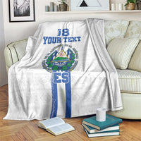 Custom El Salvador Football Blanket La Selecta Sporty Style - Wonder Print Shop